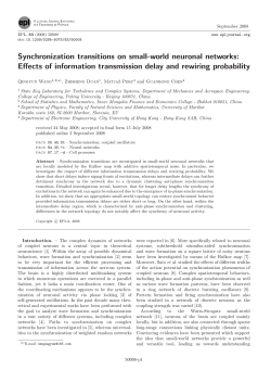 Effects of information transmission delay and rewiring probability