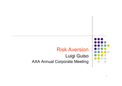 Risk Aversion