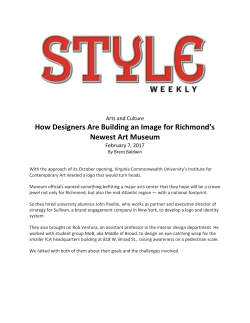 How Designers Are Building an Image for Richmond`s