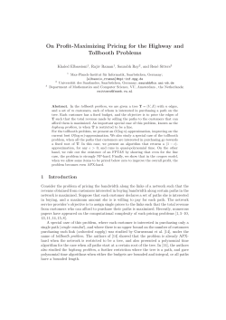 On Profit-Maximizing Pricing for the Highway and Tollbooth