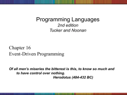 Programming Languages