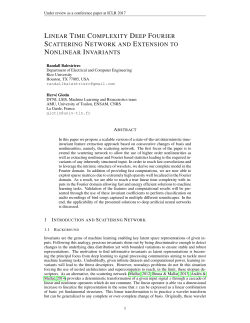 Linear Time Complexity Deep Fourier Scattering