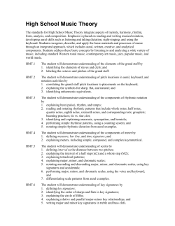 High School Music Theory