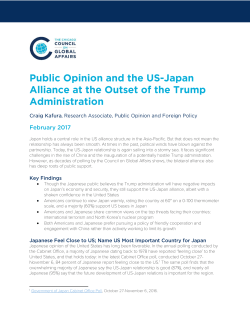 Japan holds a central role in the US alliance structure in the Asia