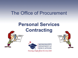 The Office of Procurement