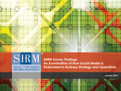 Survey Findings: How Social Media Is Embedded in Business Strategy