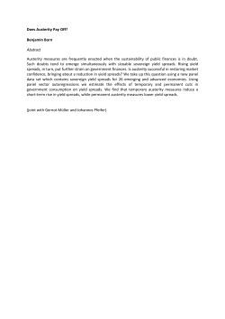 Does Austerity Pay Off?