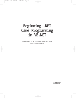 Beginning .NET Game Programming in VB.NET