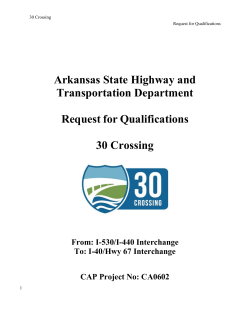 Appendix C Forms - Arkansas State Highway and Transportation