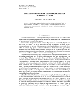 COMPARISON THEOREM AND GEOMETRIC