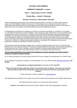 scottish health service - NHS Scotland Recruitment