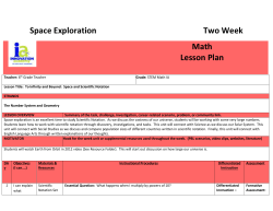 6th PreAlgebra Space Exploration