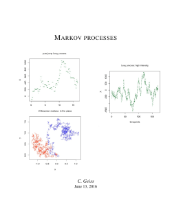 MARKOV PROCESSES