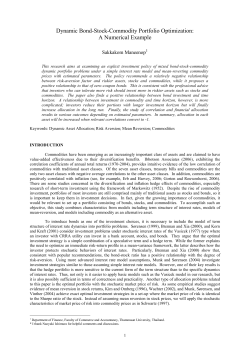 Dynamic Bond-Stock-Commodity Portfolio Optimization: A