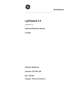 LightSpeed 4.X - GE Healthcare