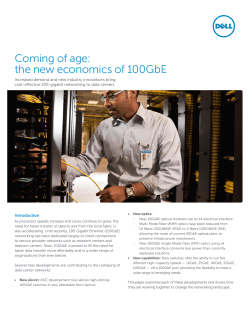 Coming of age: the new economics of 100GbE