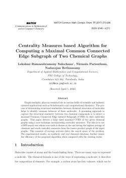 Centrality Measures based Algorithm for Computing a Maximal