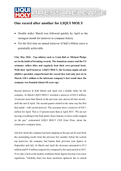 One record after another for LIQUI MOLY