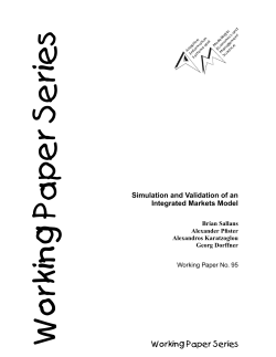 Simulation and validation of an integrated markets model