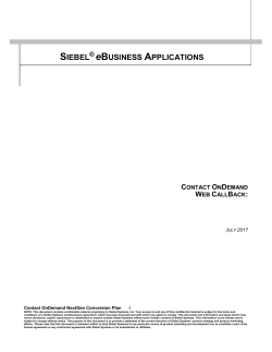 Contact OnDemand Web Callback