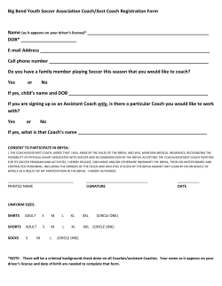 BBYSA Coach Registration Form
