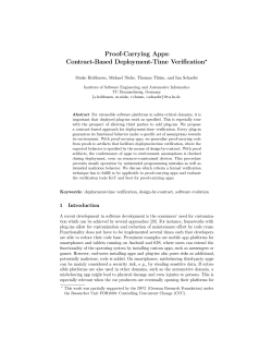 Proof-Carrying Apps: Contract-Based Deployment