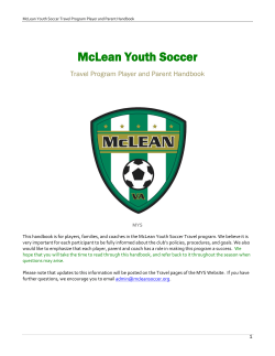 MYS Travel Player and Parent Handbook