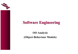 OO Analysis (Object-Behavioural Model)