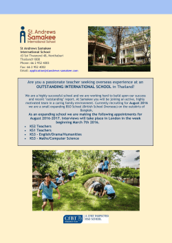 Teaching at St.Andrews Samakee International School