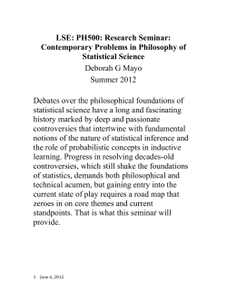 If one wants a post-data measure, one can write