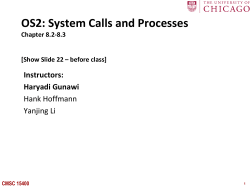 CMSC 15400 Processes - classes.cs.uchicago.edu