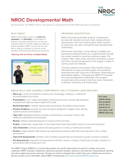 NROC Developmental Math