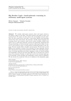 Big Brother Logic: visual-epistemic reasoning in stationary multi