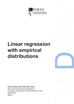 Linear regression with empirical distributions