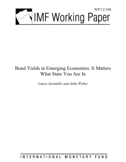 Bond Yields in Emerging Economies: It Matters What State You