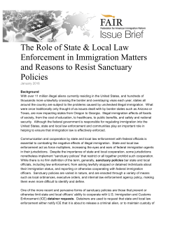 state and local law enforcement and federal immigration officials