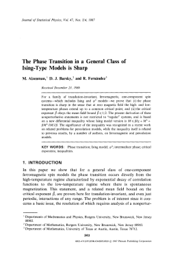 The phase transition in a general class of Ising