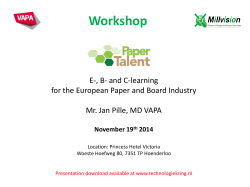 June 12 2014 Presentations and discussions in Dutch