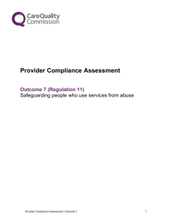 Safeguarding and safety