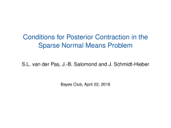 Conditions for Posterior Contraction in the Sparse Normal Means
