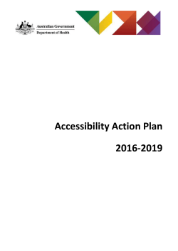 Accessibility Action Plan 2016-2019 - Word