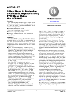 AND9218 - 5 Steps to Designing Compact, High Efficiency PFC