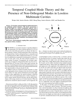 Temporal Coupled-Mode Theory and the Presence of Non