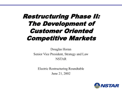 Restructuring Phase II: The Development of