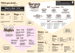 Exhibit Diner Menu 17Sep13