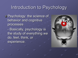 Introduction to Psychology