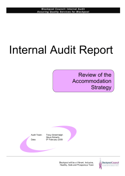 Risk Report - Blackpool Council