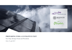 preparing for a lucrative exit