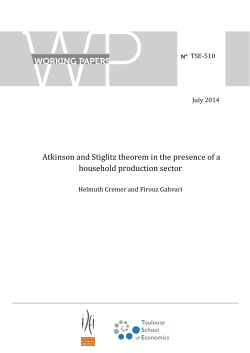 Atkinson and Stiglitz theorem in the presence of a household
