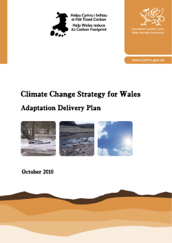 Climate Change Strategy for Wales